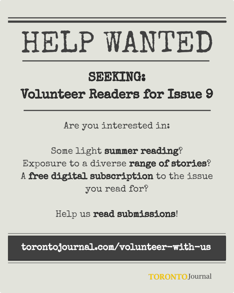 Volunteer Readers for Issue 9